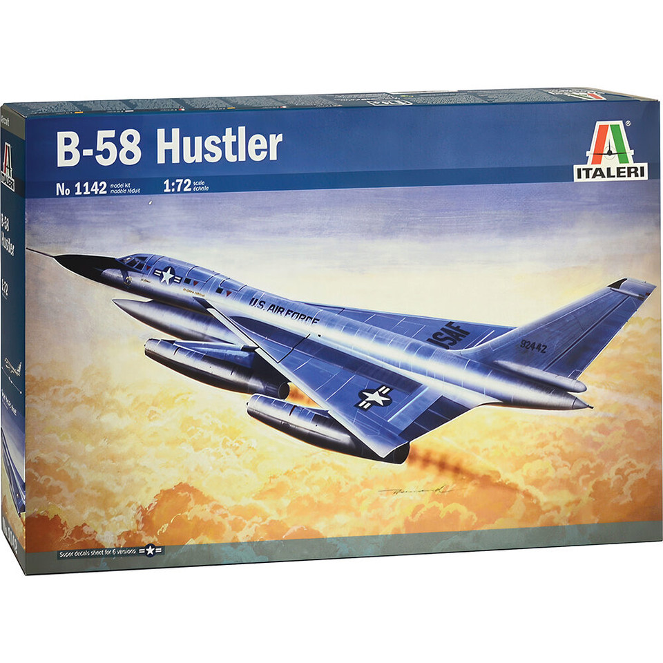 B-58 Hustler 1/72 Kit 1:72 Scale Plastic by Italeri Main Image