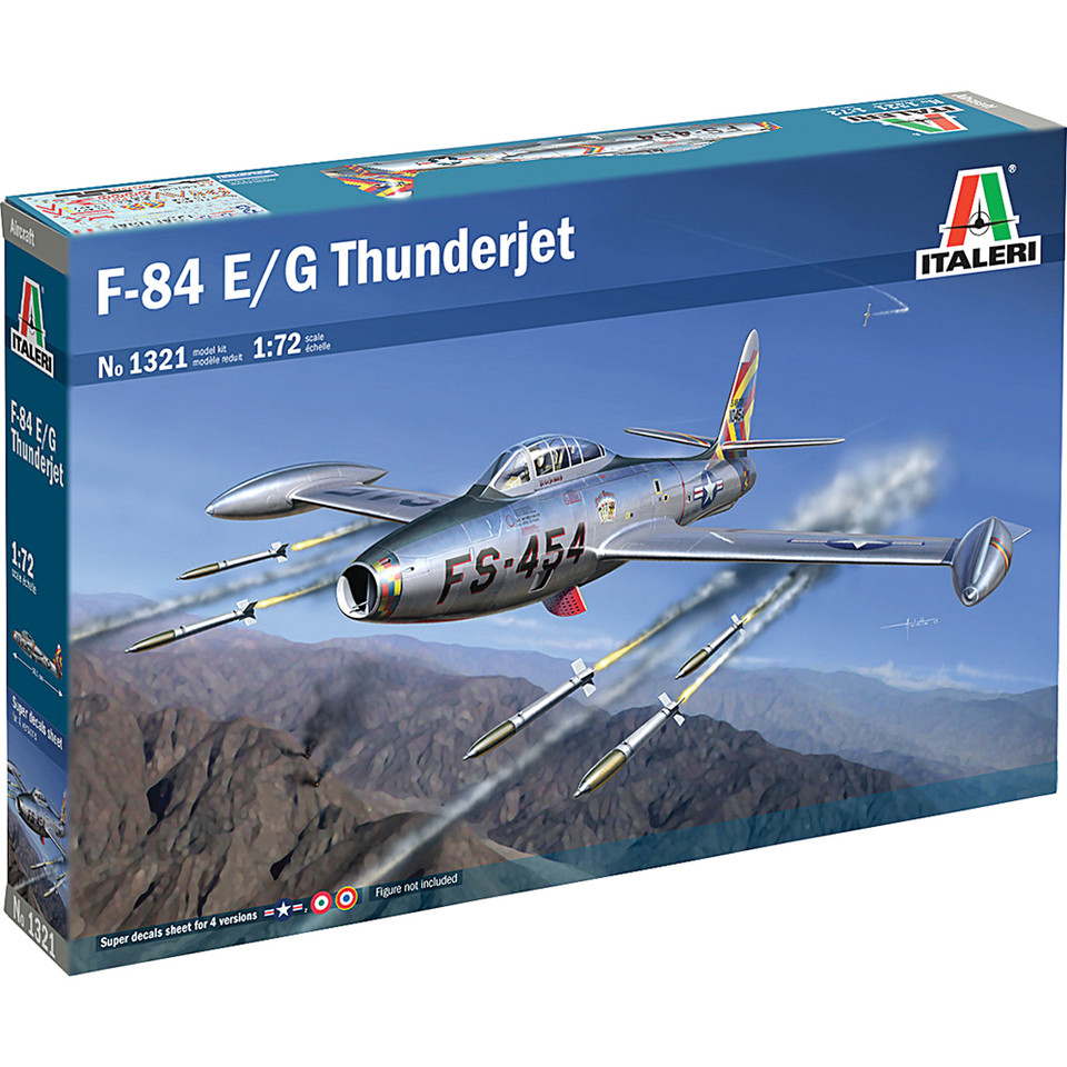 F-84G THUNDERJET 1/72 Kit 1:72 scale Plastic by Italeri Main Image