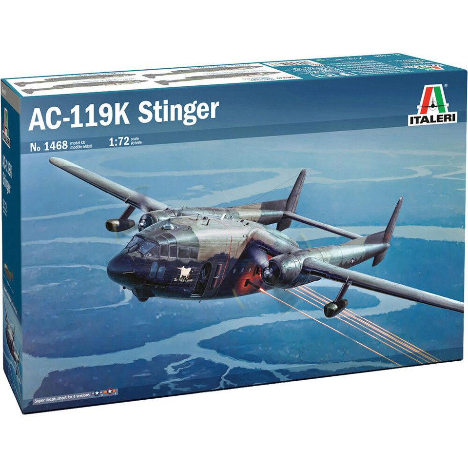 AC-119K Stinger 1/72 Kit 1:72 Scale Plastic by Italeri Main Image