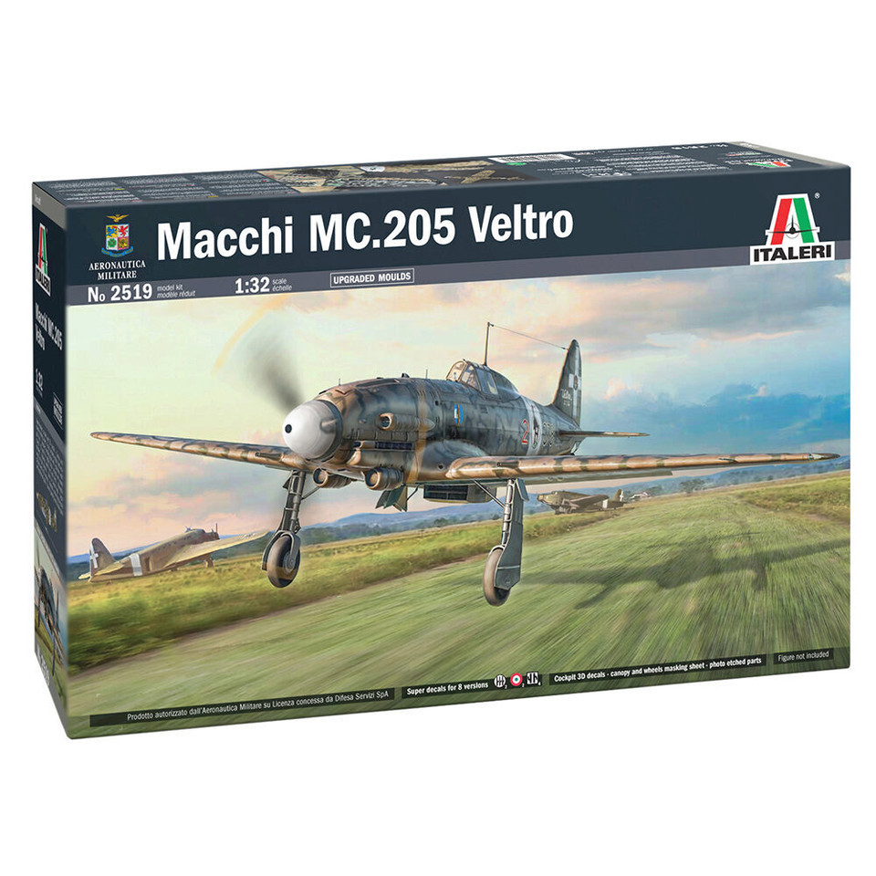 Macchi MC.205 1/32 Kit Italeri (2519)  Plastic by Italeri Main Image