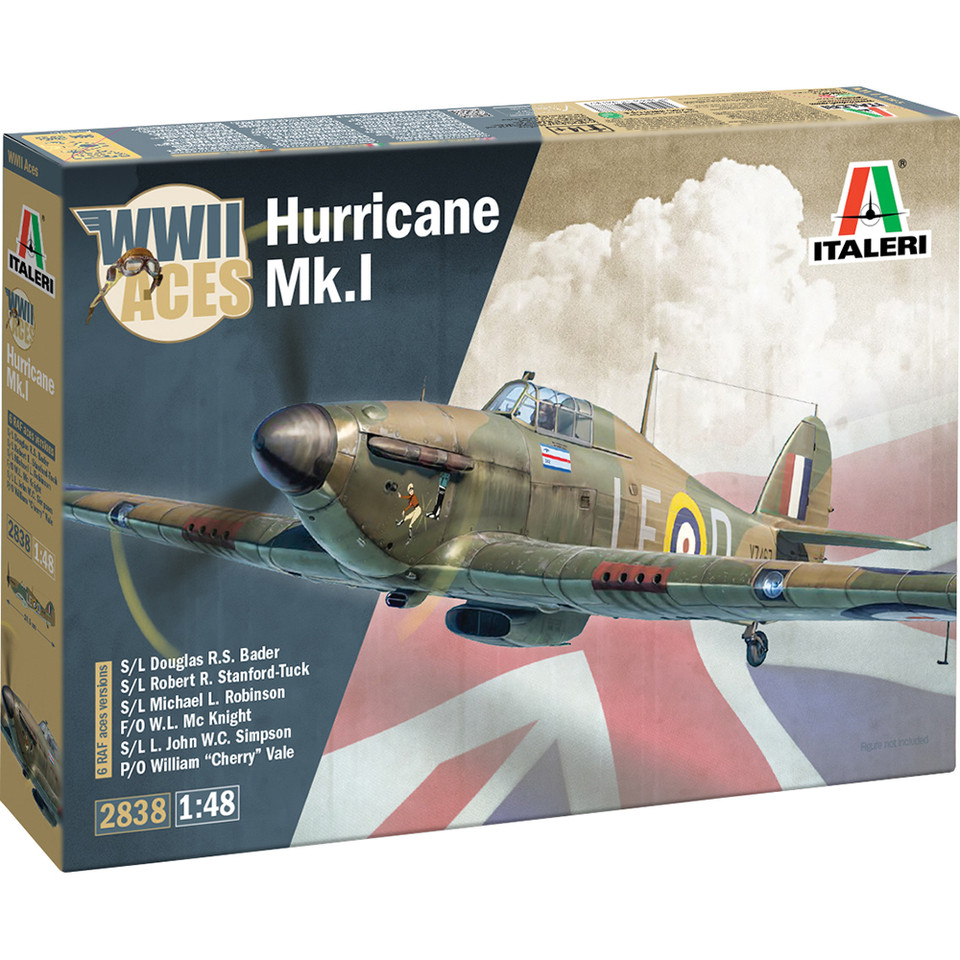 Hurricane Mk.1 1/48 Kit Italeri (2838) 1:48 scale Plastic by Italeri Main Image