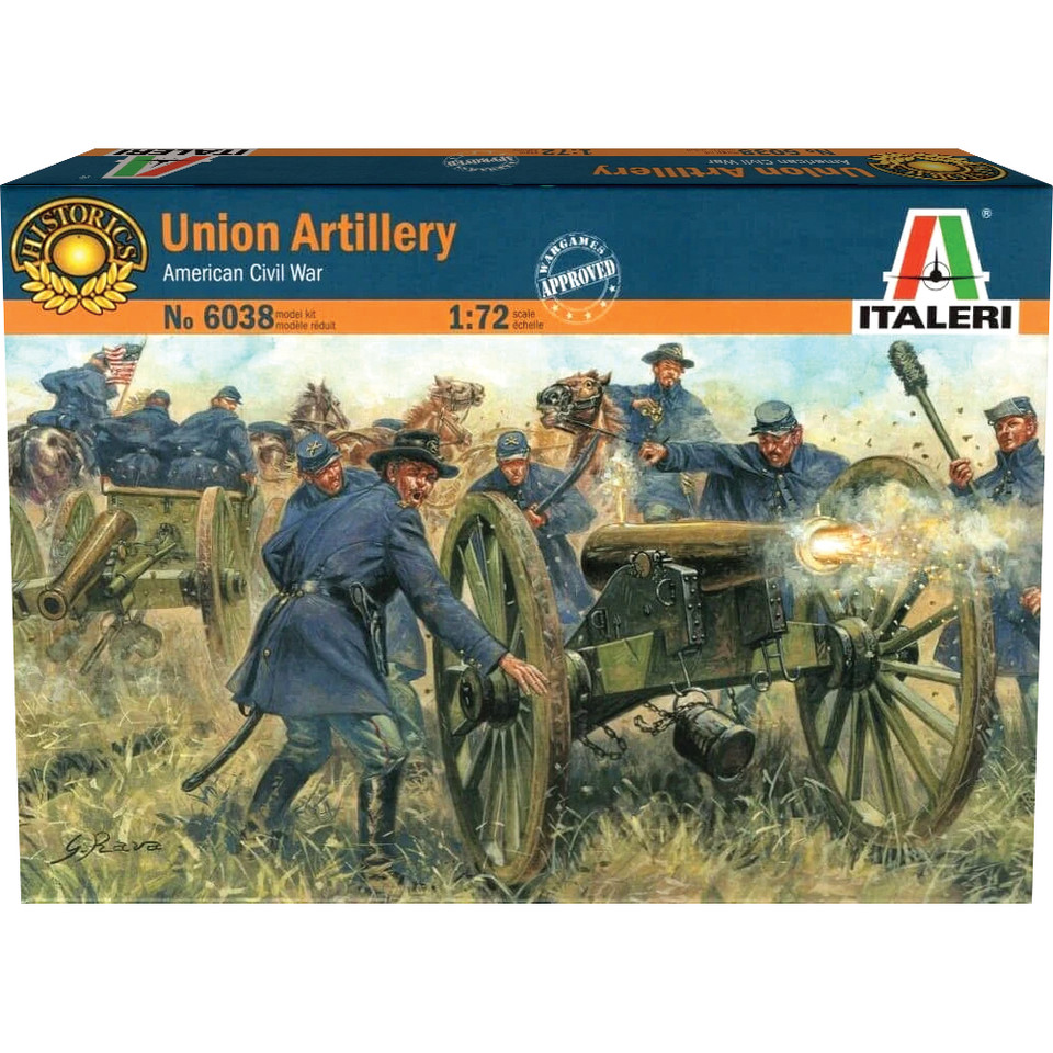 Union Artillery 1/72 Figures 1:72 scale Plastic by Italeri Main Image