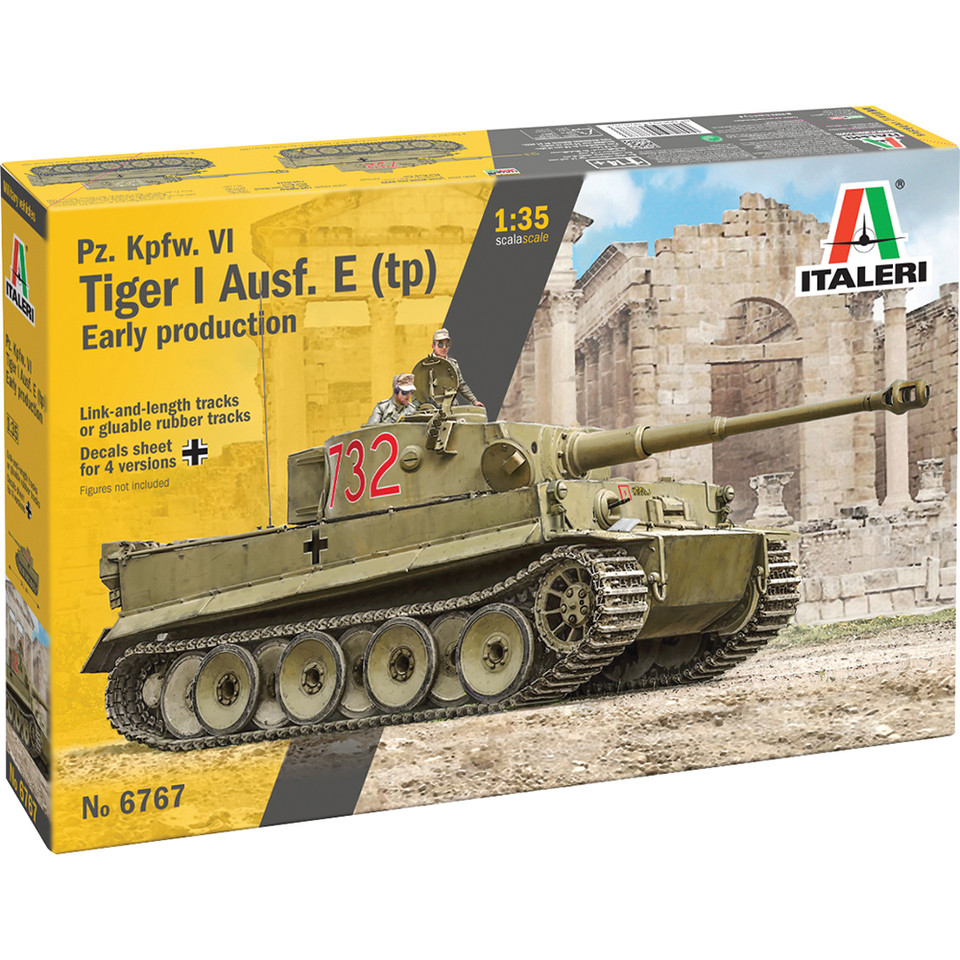 Pz. Kpfw. VI Tiger I Ausf.  E 1/35 Kit 1:35 scale Plastic by Italeri Main Image