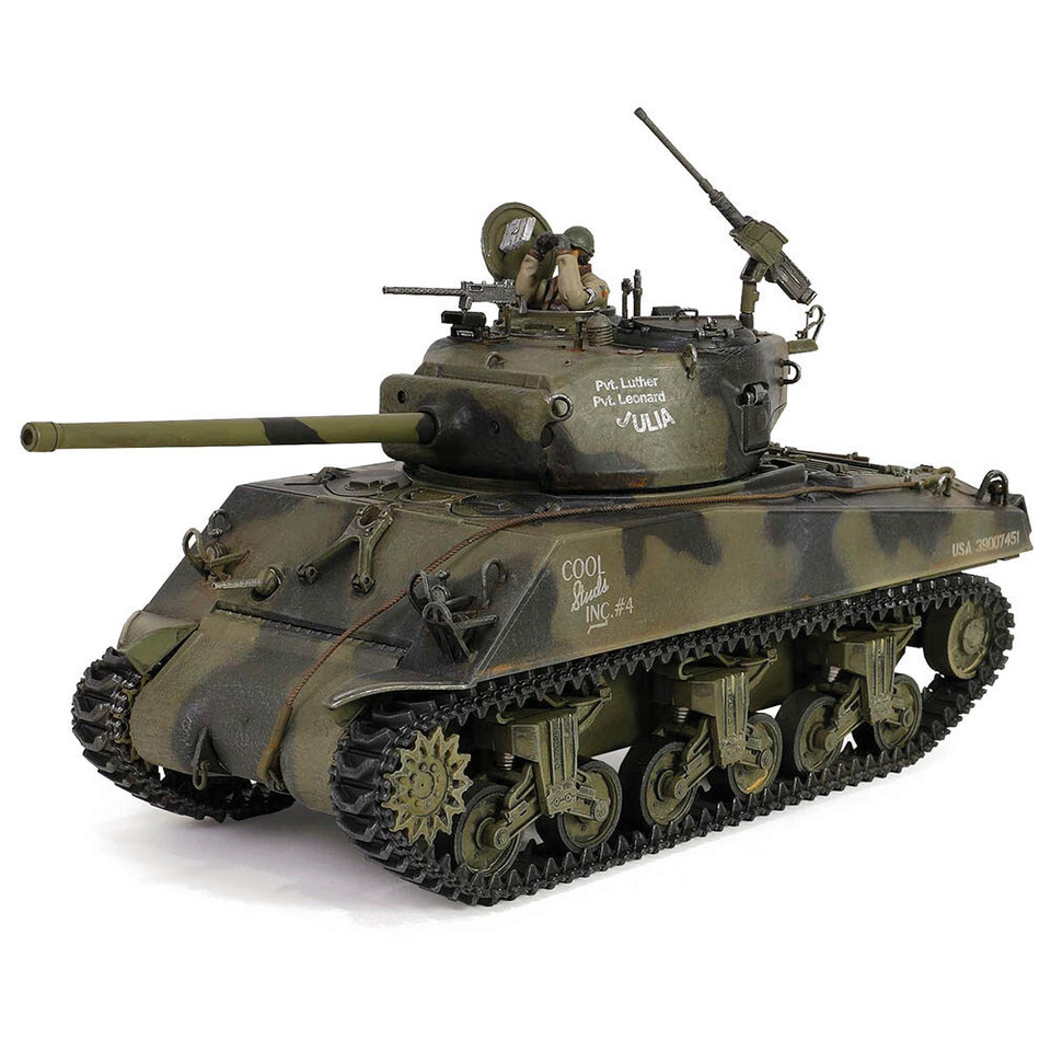 Sherman M4A3 (76) VVSS 1/32 Die Cast Model Black Panthers 761st Tank Battalion 1:32 scale Metal by Forces of Valor Main Image