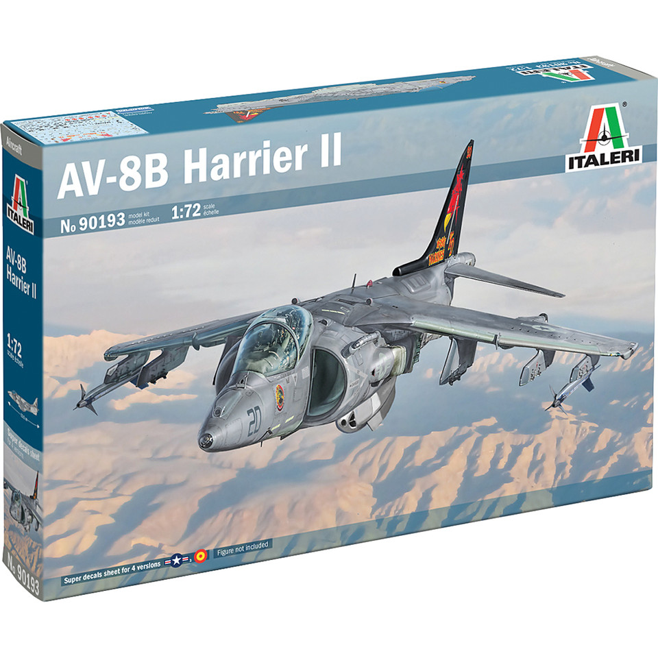 AV-8B Harrier II 1/72 Kit Italeri (90193) 1:72 scale Plastic by Italeri Main Image
