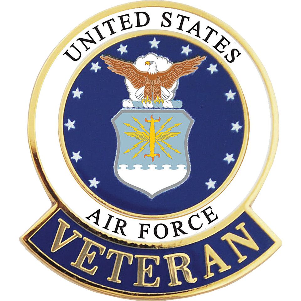 USAF LOGO VETERAN PIN USAF LOGO VETERAN PIN (P12561)   by Eagle Emblems Main Image
