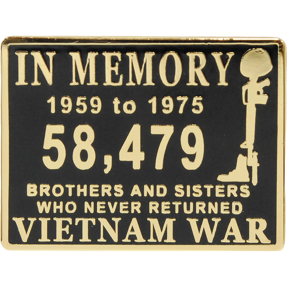Vietnam In Memory Lapel Pin Eagle Emblems (P15483)  Metal by Eagle Emblems Main Image