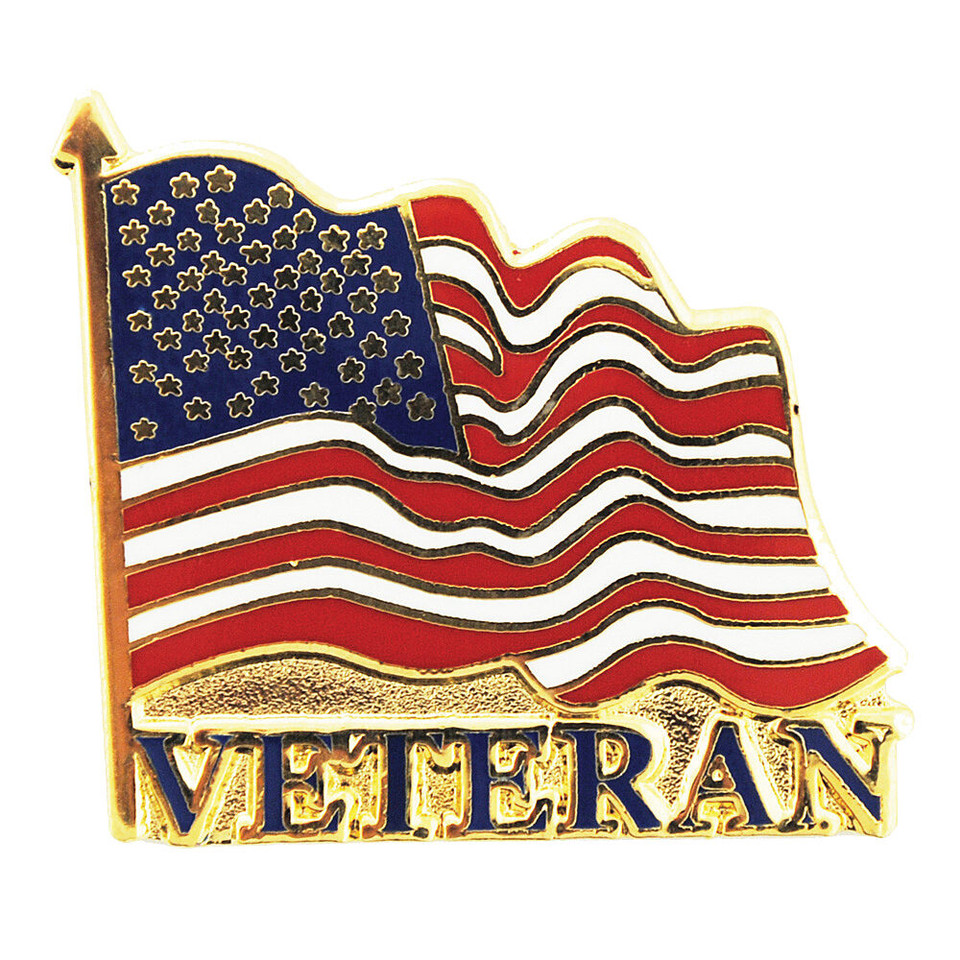 Veteran Flag Lapel Pin  P09621 (C002)   by Eagle Emblems Main Image