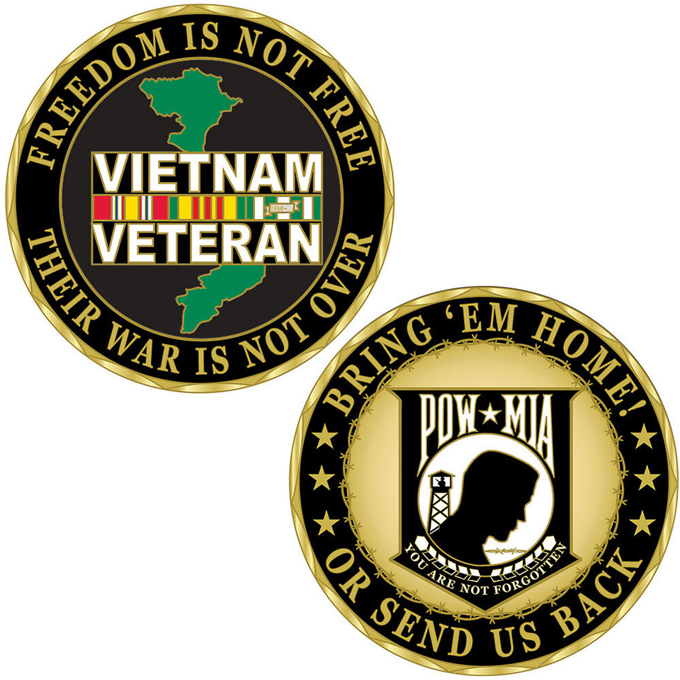 Vietnam Veteran Challenge Coin CH0326 (CK019)  Metal Alloy by Eagle Emblems Main Image