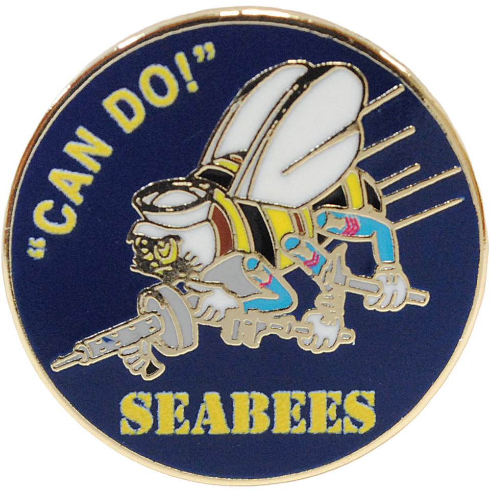 Seabees Lapel Pin Eagle Emblems (P14736)   by Eagle Emblems Main Image