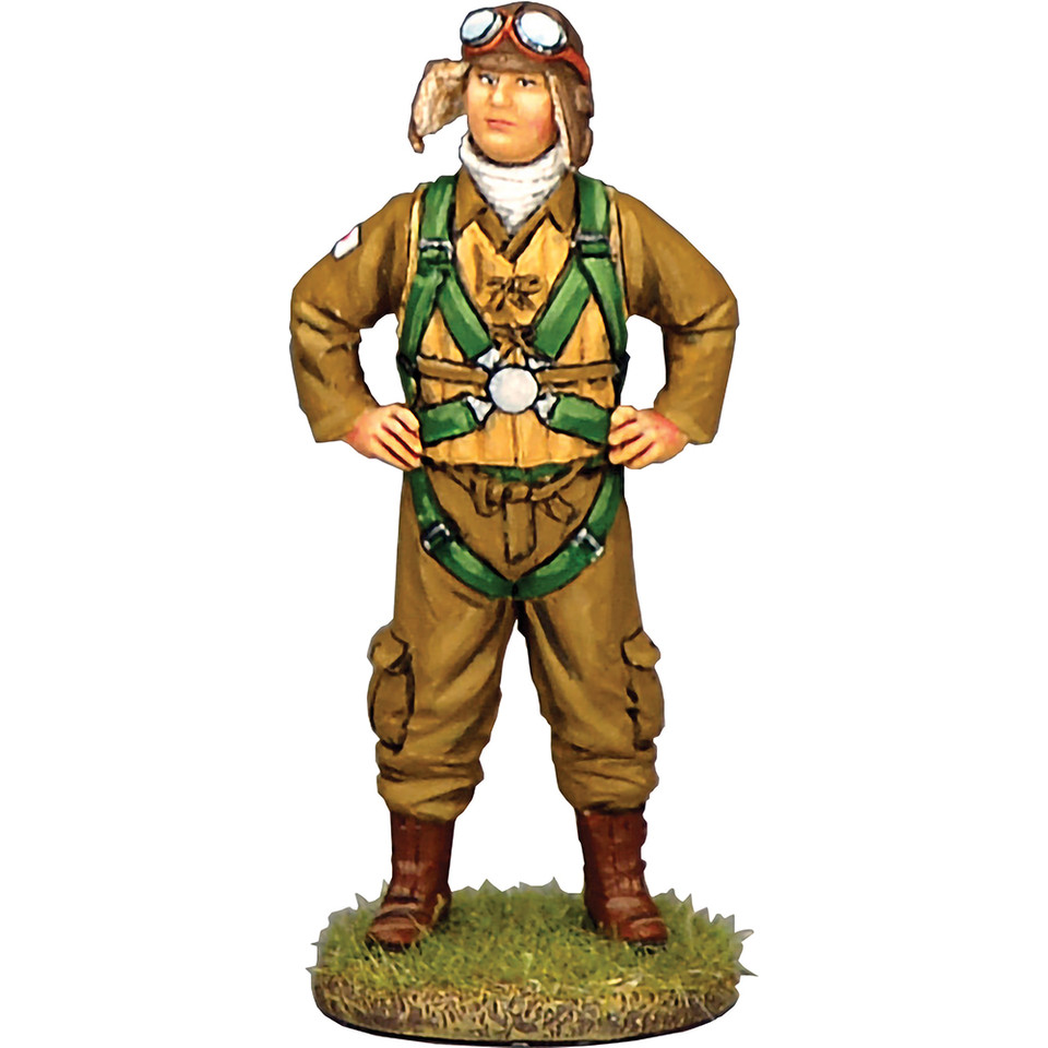 Standing Japanese Pilot 1/30 Figure K&C (JN-076) 1:30 scale Metal by King and Country Main Image