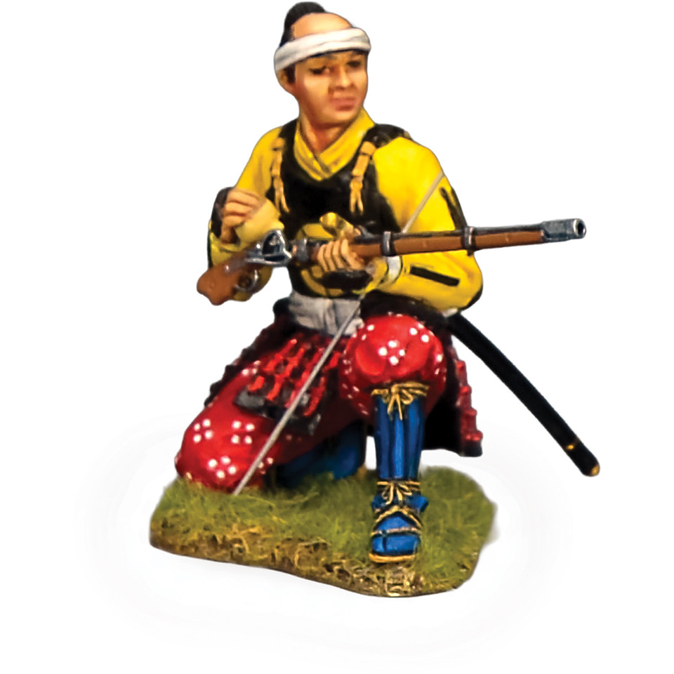 Kneeling Priming Ashigaru Arquebusier 1/30 Figure K&C (SW008) Main Image