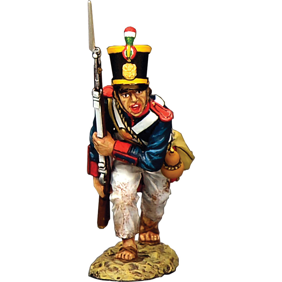 Santa Anna's Soldier Advancing Forward 1/30 Figure K&C (RTA124) 1:30 scale Metal by King and Country Main Image