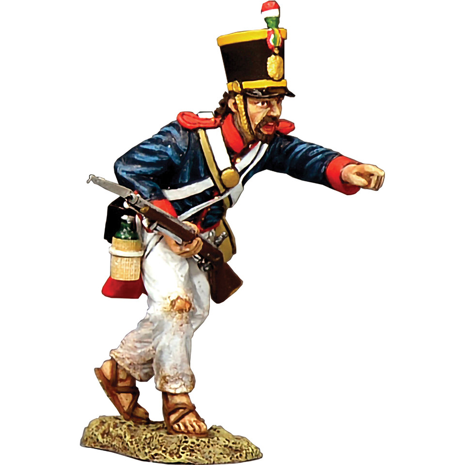 Santa Anna's Soldier Soldier Pointing Forward 1/30 Figure K&C (RTA137) 1:30 scale Metal by King and Country Main Image