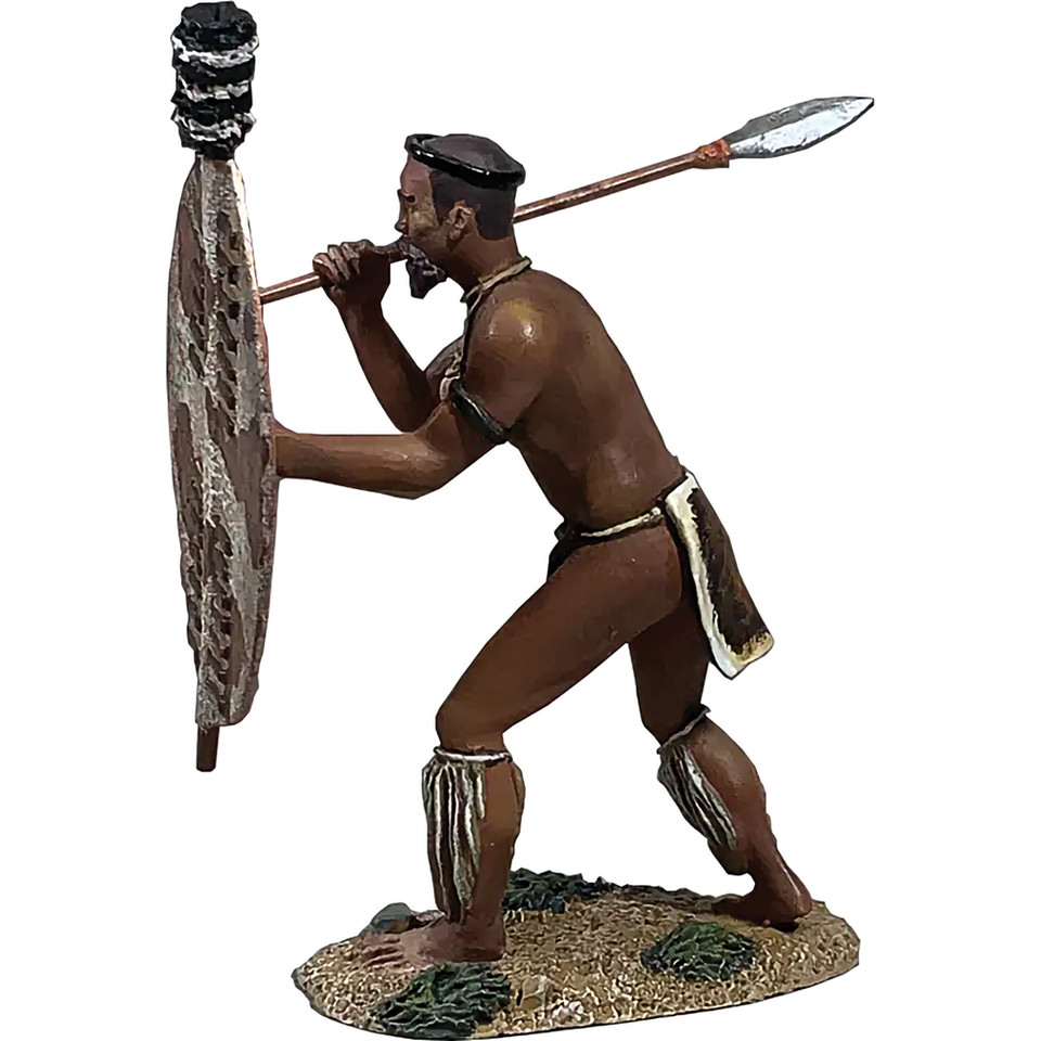 Zulu Warrior Counting Rifles No.2 William Britain (20216) 1:30 Scale Metal by William Britain Main Image