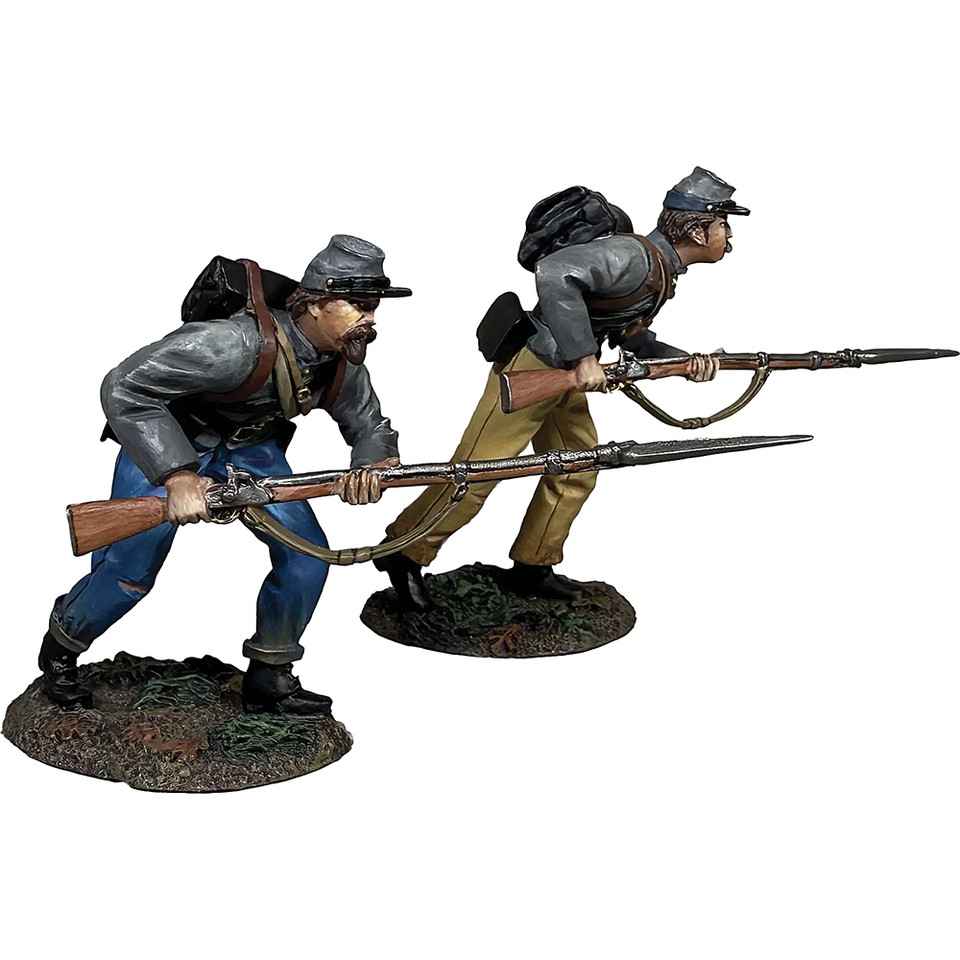 Confederates Charging with Bayonets 1/30 Figure Set William Britain (31501) 1:30 scale Metal by William Britain Main Image