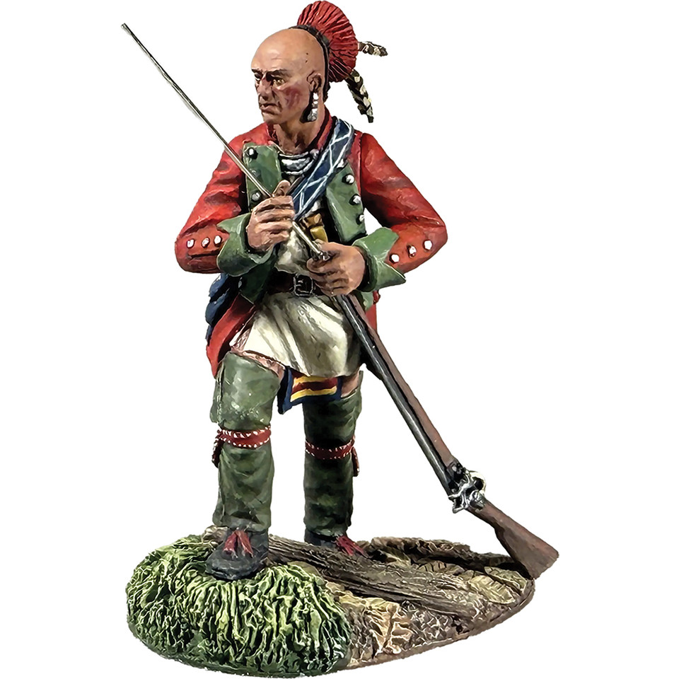 Native Warrior Loading Musket 1/30 Figure WILLIAM BRITAIN (16211) 1:30 scale Metal by William Britain Main Image