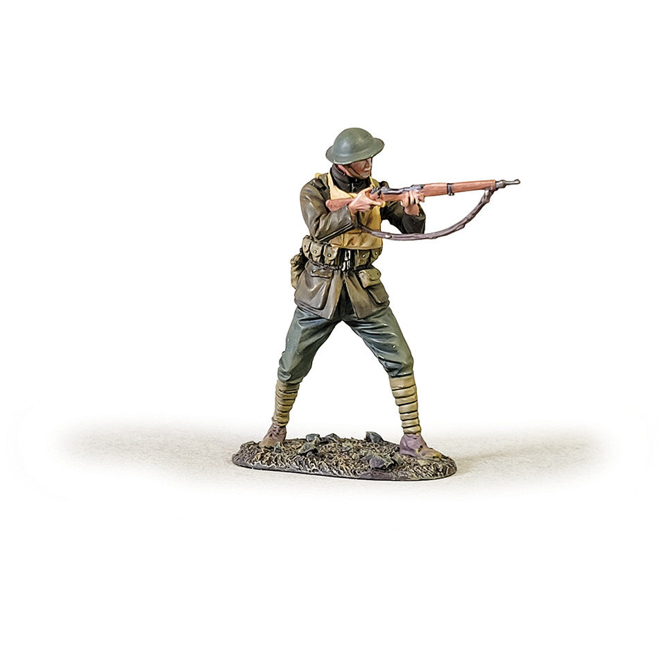 U.S. Marine Standing Firing Rifle Belleau Wood 1/30 Figure William Britain (13075) 1:30 scale Metal by William Britain Main Image
