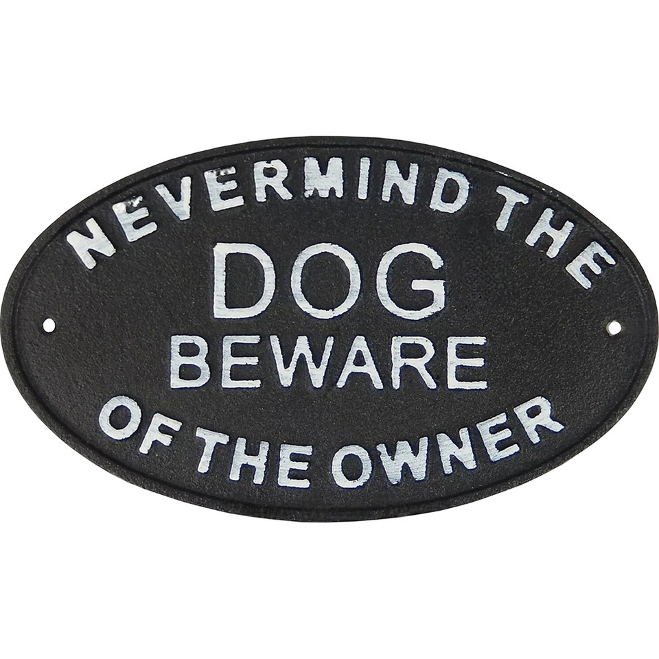 Beware of the Owner Metal Sign IRON AND BLOSSOM (58086)   by Iron and Blossom Main Image