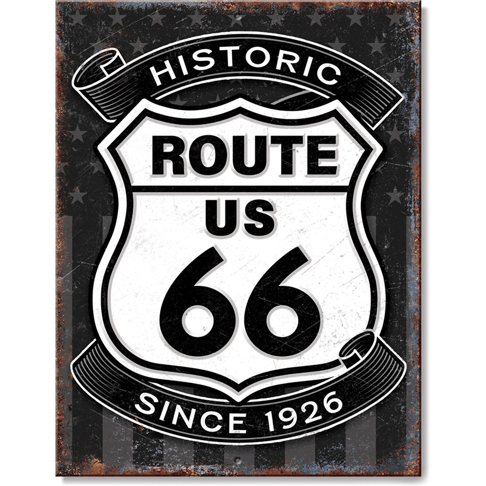 Route 66 Since 1926 Sign  Metal Sign by Desperate Enterprises Main Image