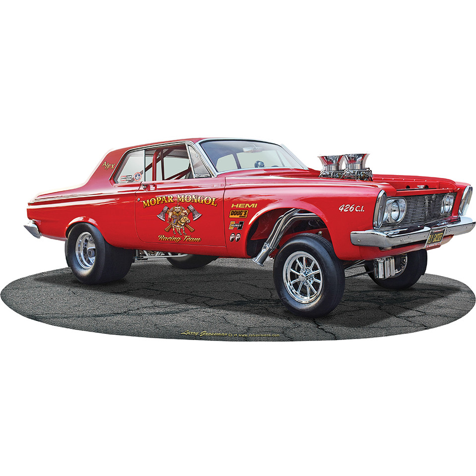 1963 Gasser Metal Sign by Larry Grossman  Metal Sign by Reedyville Goods Main Image