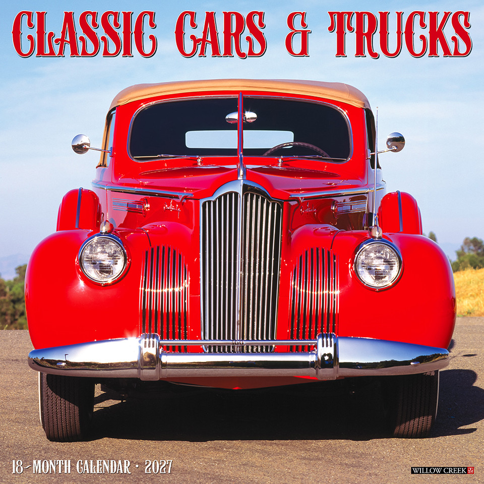 Classic Cars & Trucks 2027 Wall Calendar Willow Creek (65143) Main Image