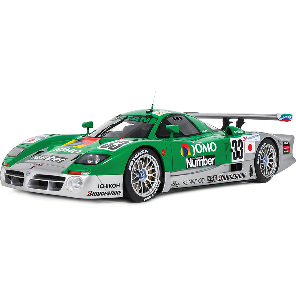 1998 Nissan R390 GT1 Le Mans - Green 1:18 Scale Cast Resin Model Car by GT Spirit Main Image