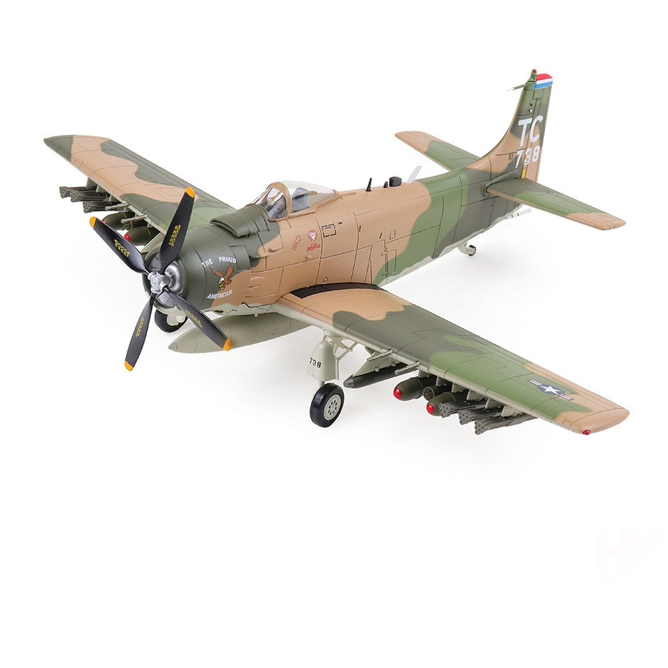 A-1H Skyraider 1/72 Die Cast Model - HA2922 1:72 Scale  by Hobby Master Main Image
