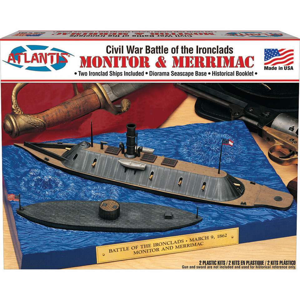 MONITOR AND MERIMACK CIVIL WAR KIT SET    ATLANTIS (L77257) Main Image