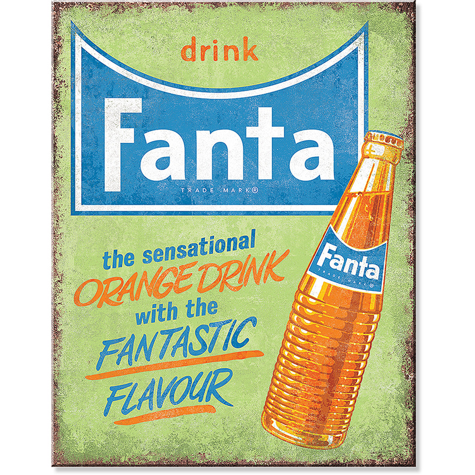 Drink Fanta Metal Sign Main Image