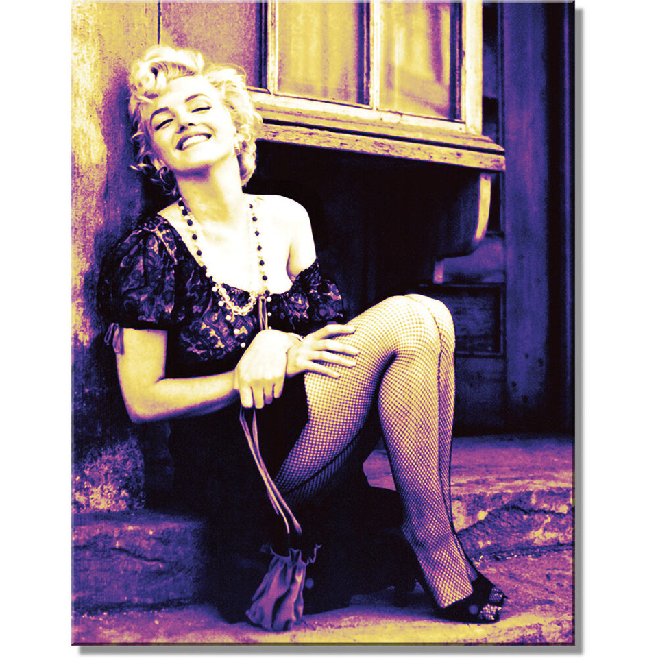 Marliyn Monroe Purple Metal Sign  2923 Main Image