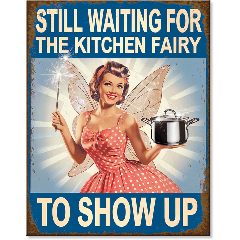 Kitchen Fairy Metal Sign  2969 Main Image