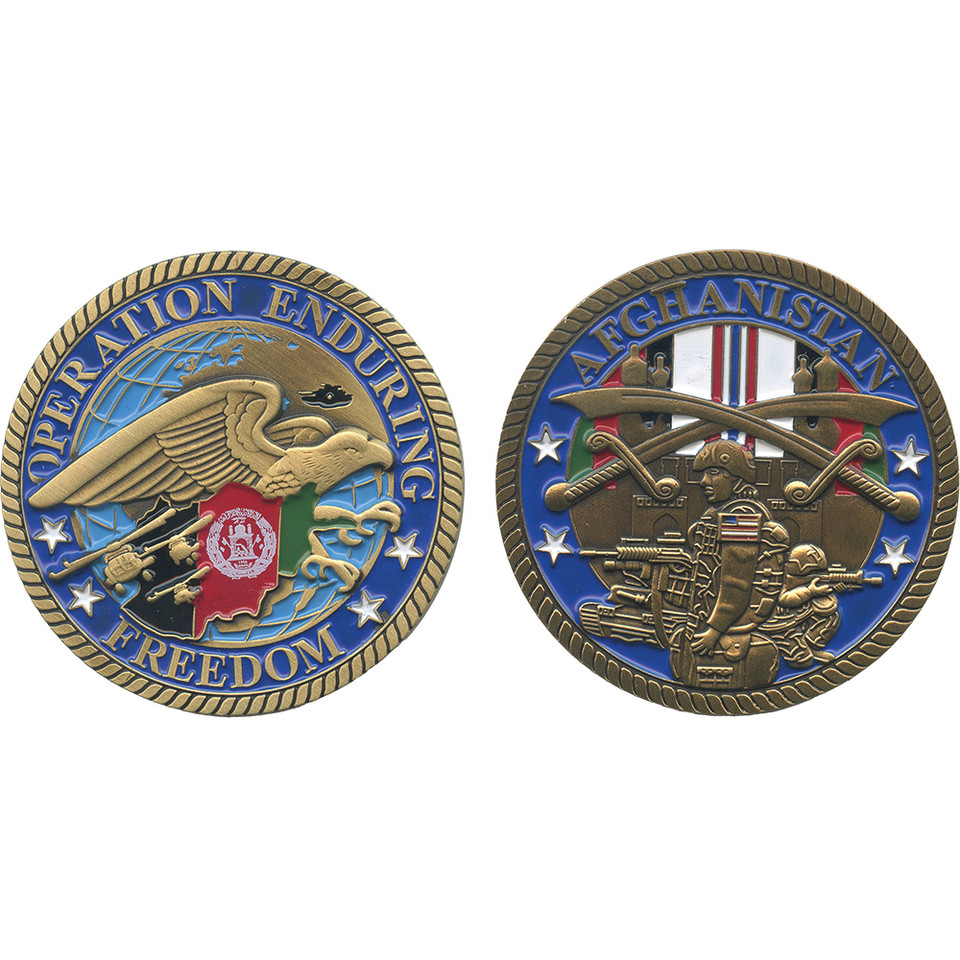 OEF Afghanistan Challenge Coin Eagle Crest (2474) Main Image