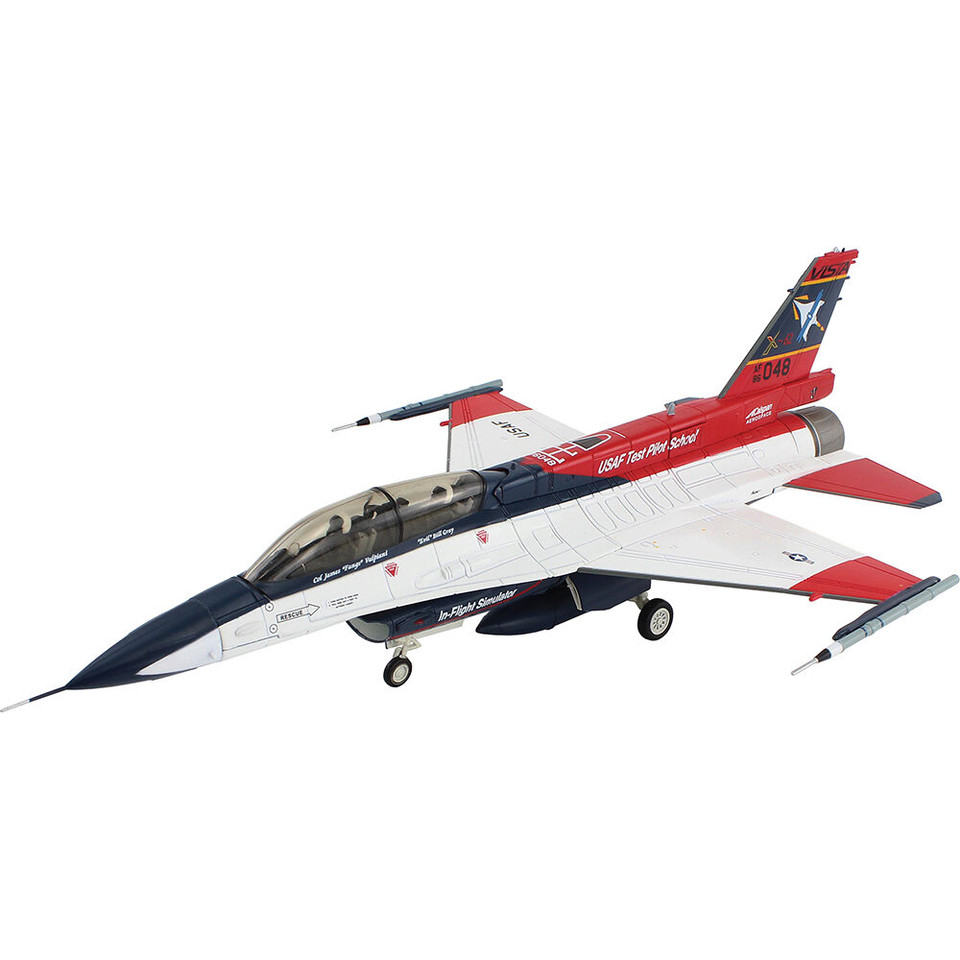 X-62A VISTA 1/72 Die Cast Model - HA38042 USAF Test Pilot School (w/2 x ACMI pod + 1 center fuel tank) Main Image