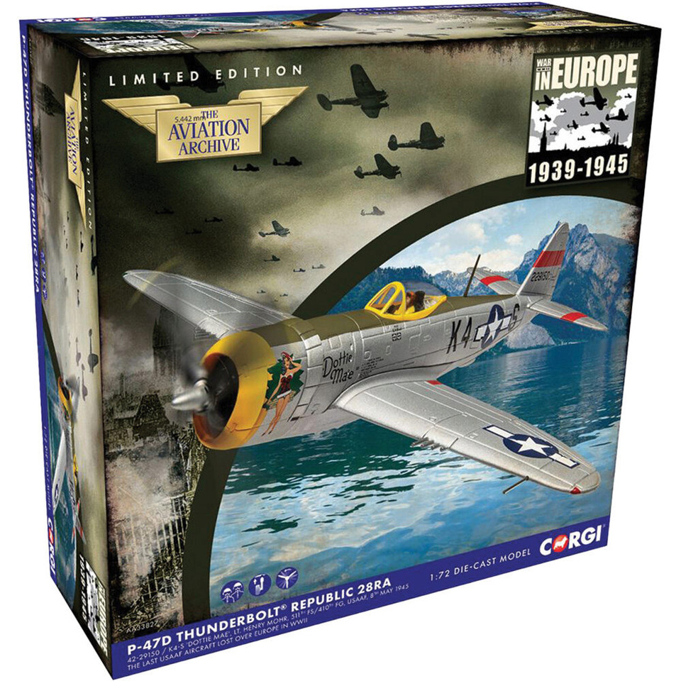 P-47D Thunderbolt 1/72 Die Cast Model - AA33827 405th FG, 511th FS Main Image