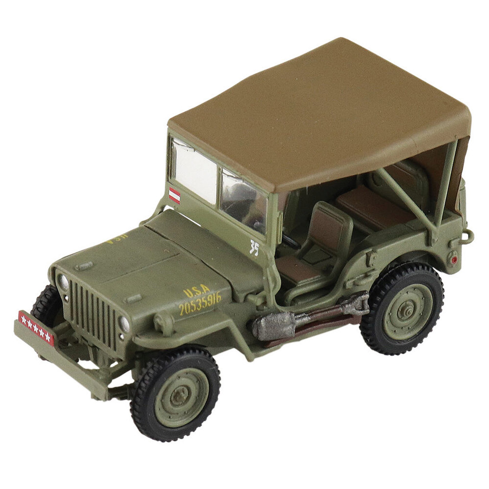 1/4 ton Military Vehicle 1/72 Die Cast Model - HG4216 Gen. Douglas MacArthur, Leyte, WWII, 1945 Main Image