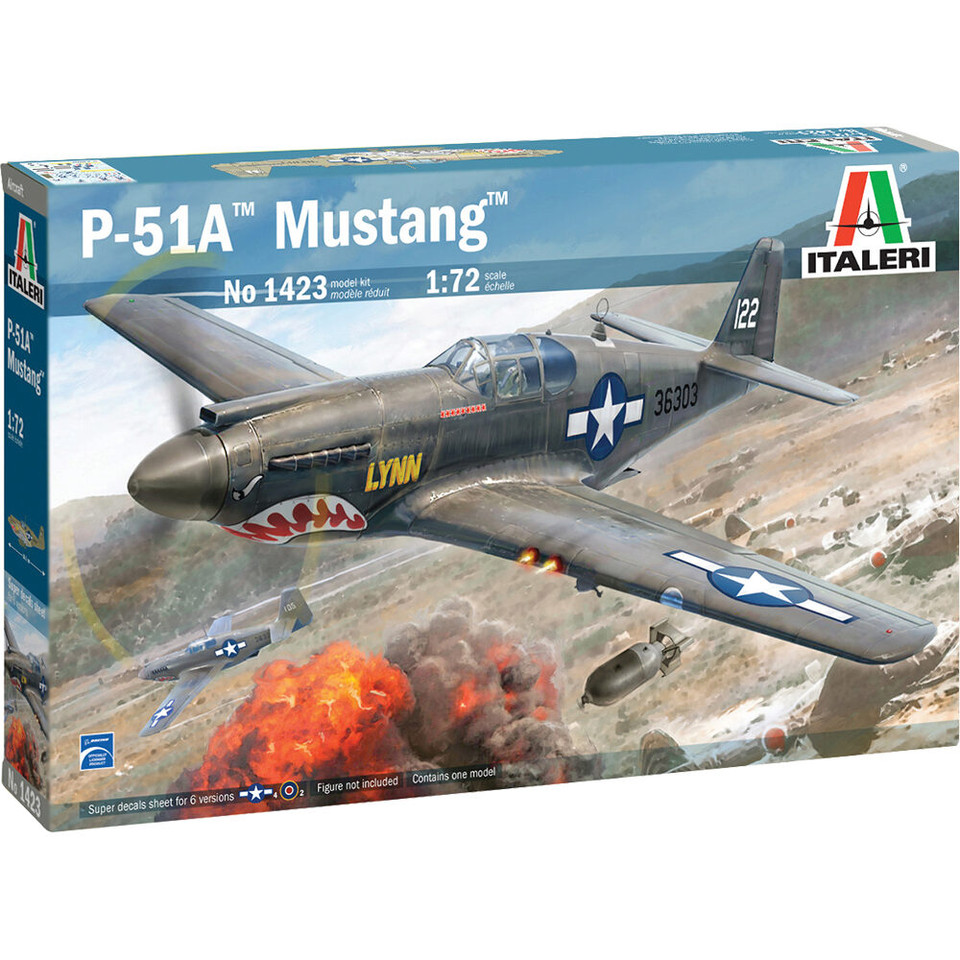 P-51A Mustang 1/72 Kit Italeri (1423) Main Image