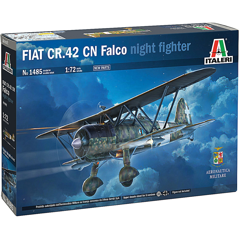 FIAT CR.42 CN Falco Night Fighter 1/72 Kit Italeri (1485) Main Image