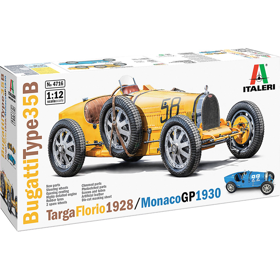 Bugatti Type 35B 1/12 Kit Italeri (4716) Main Image