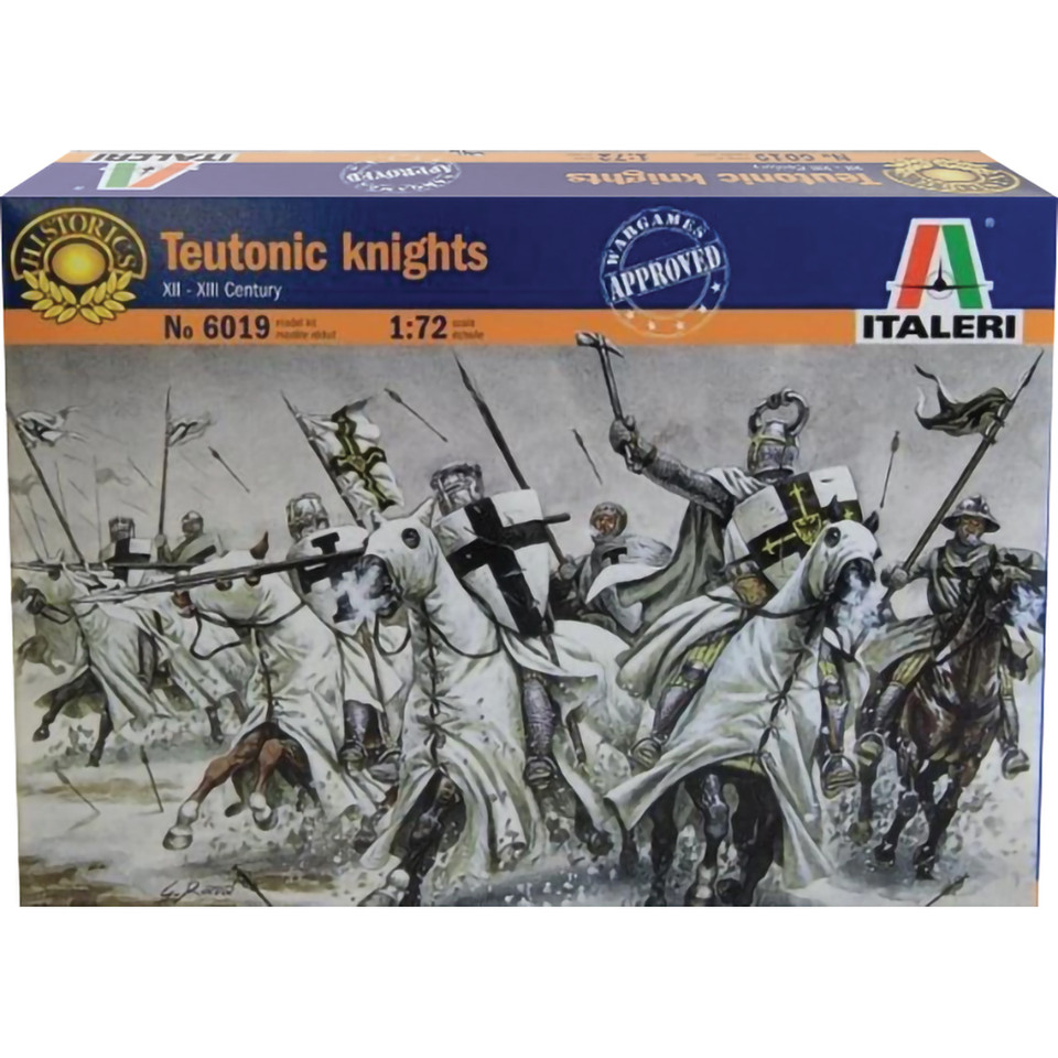 Teutonic Knights (Medieval Era) 1/72 Plastic Figure Set Italeri (6019) Main Image
