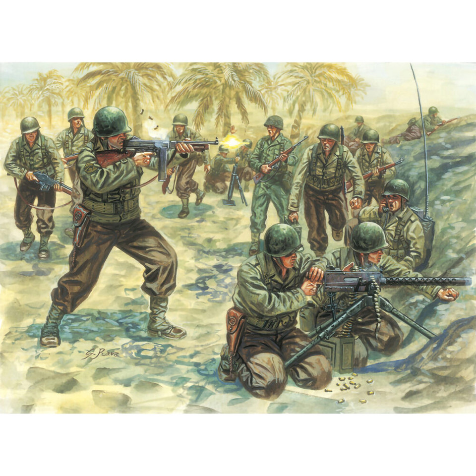 American Infantry 1/72 Plastic Figures Italeri (6120s) Main Image