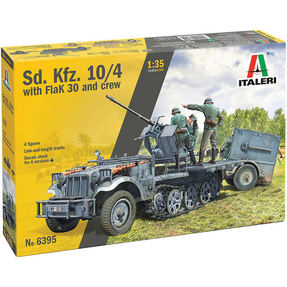 Sd.Kfz 10/4 With Flak 30 1/35 Kit Italeri 6395 Main Image