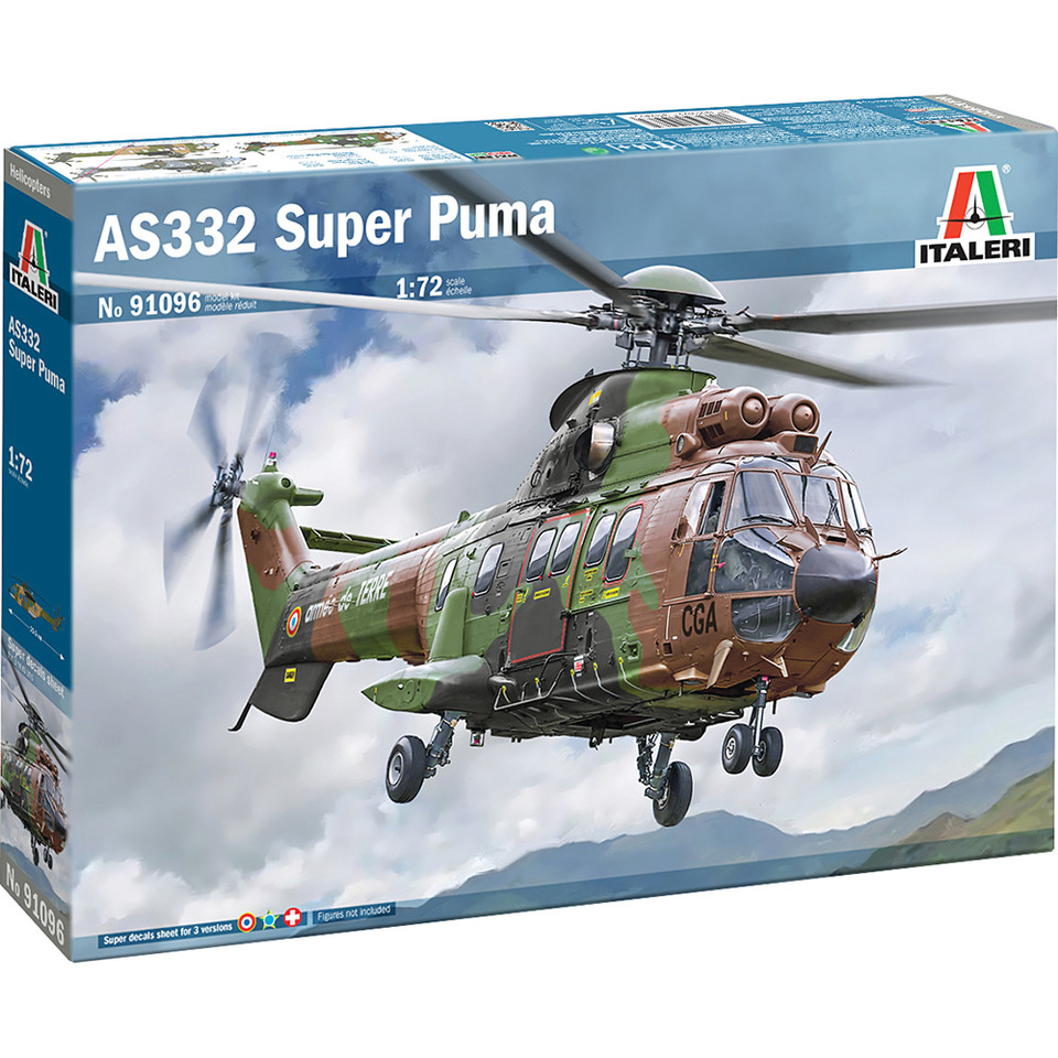 AS332 Super Puma 1/72 Kit Italeri (91096) Main Image