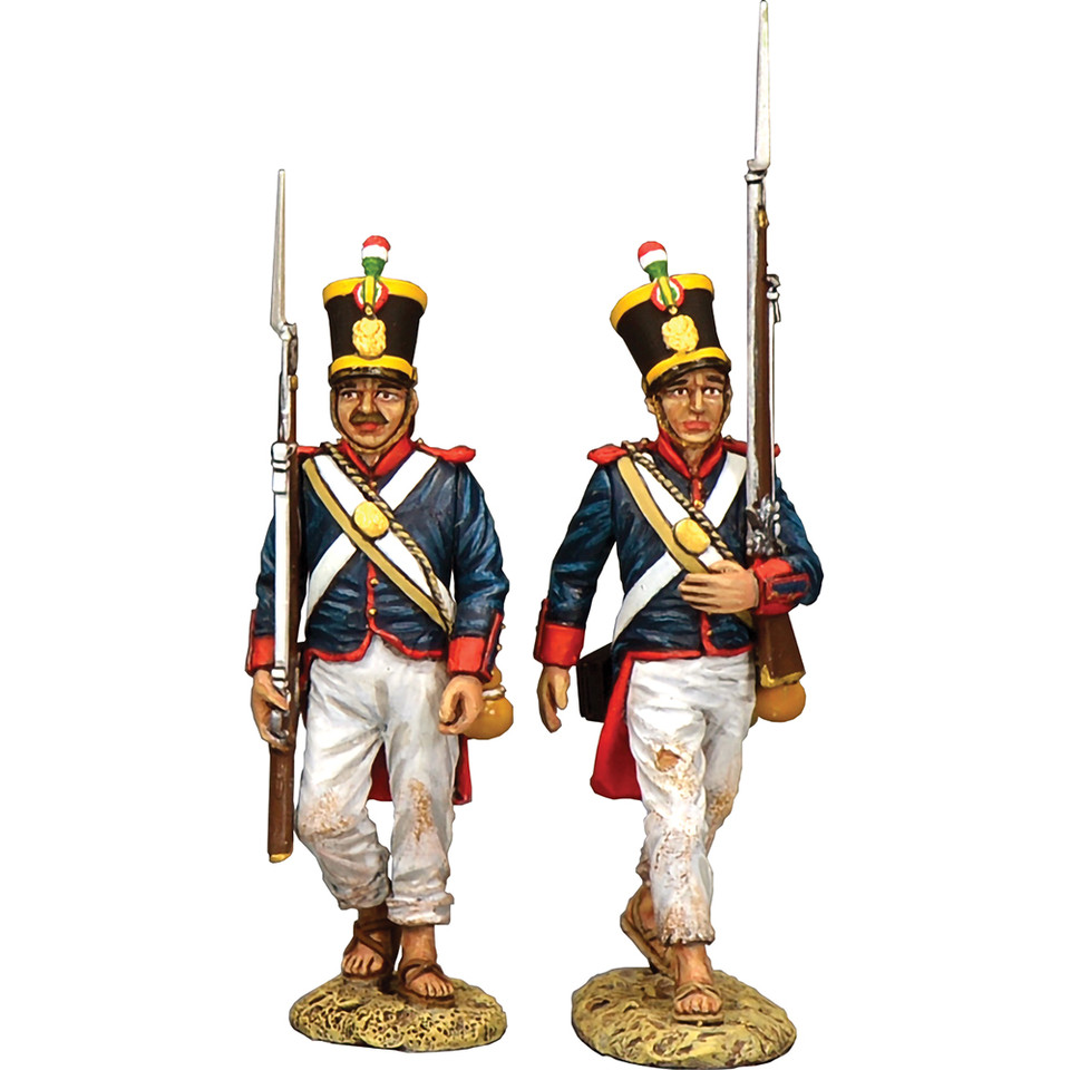 Santa Anna's Soldier Marching to Battle 1/30 Figure Set B K&C (RTA126) Main Image
