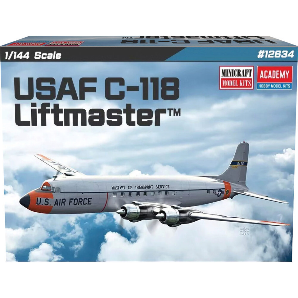 C-118 Liftmaster USAF 1/144 Kit Academy (12634) Main Image