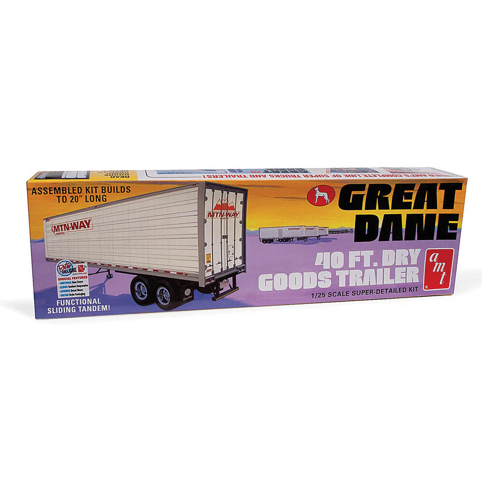 Great Dane Dry Goods 40 Foot Trailer  1/25 Kit AMT Models (AMT1467) Main Image