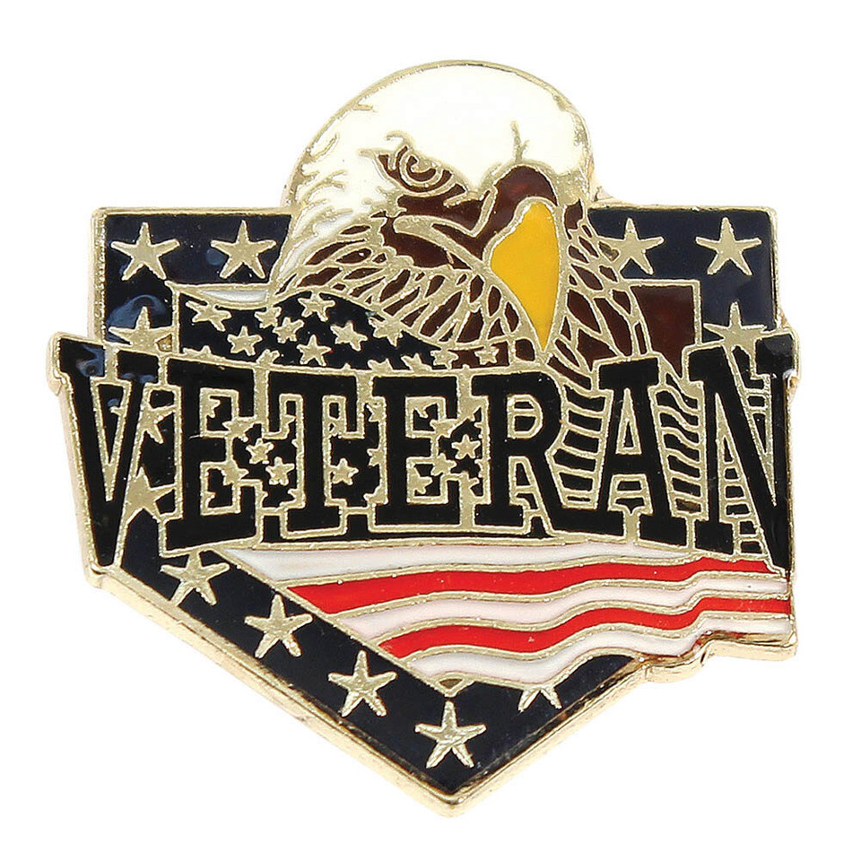 Veteran Eagle Black Lapel Pin 994188 Main Image