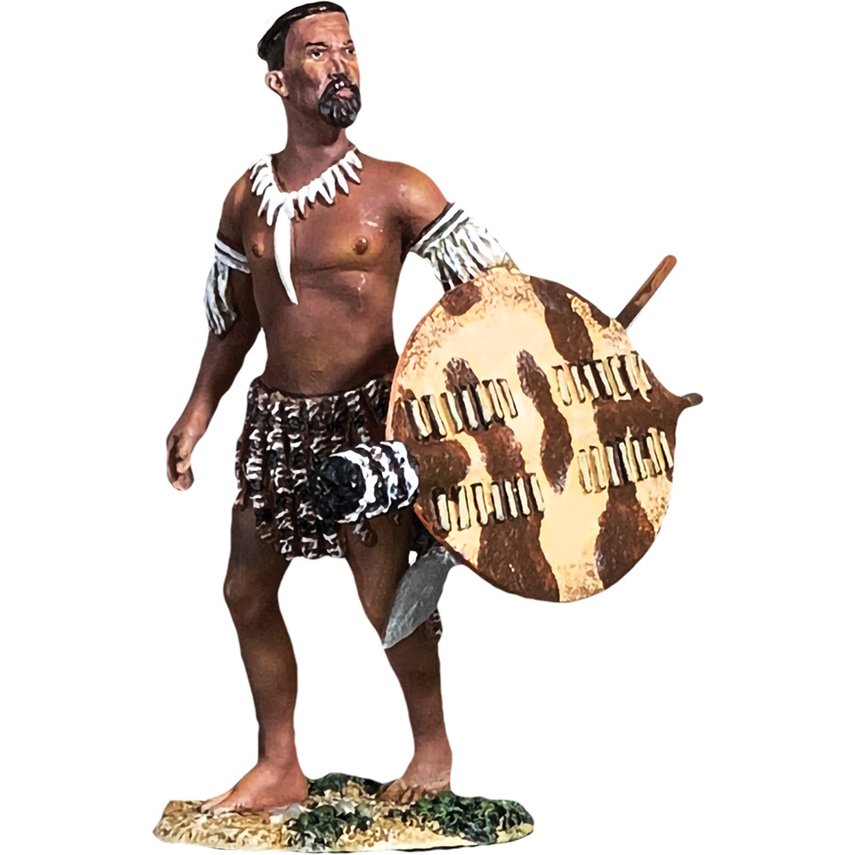 Zulu Waiting to Advance 1:30 Figure William Britain (20208) Main Image