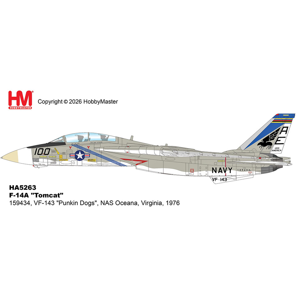 F-14A Tomcat 1/72 Die Cast Model  - HA5263 Main Image
