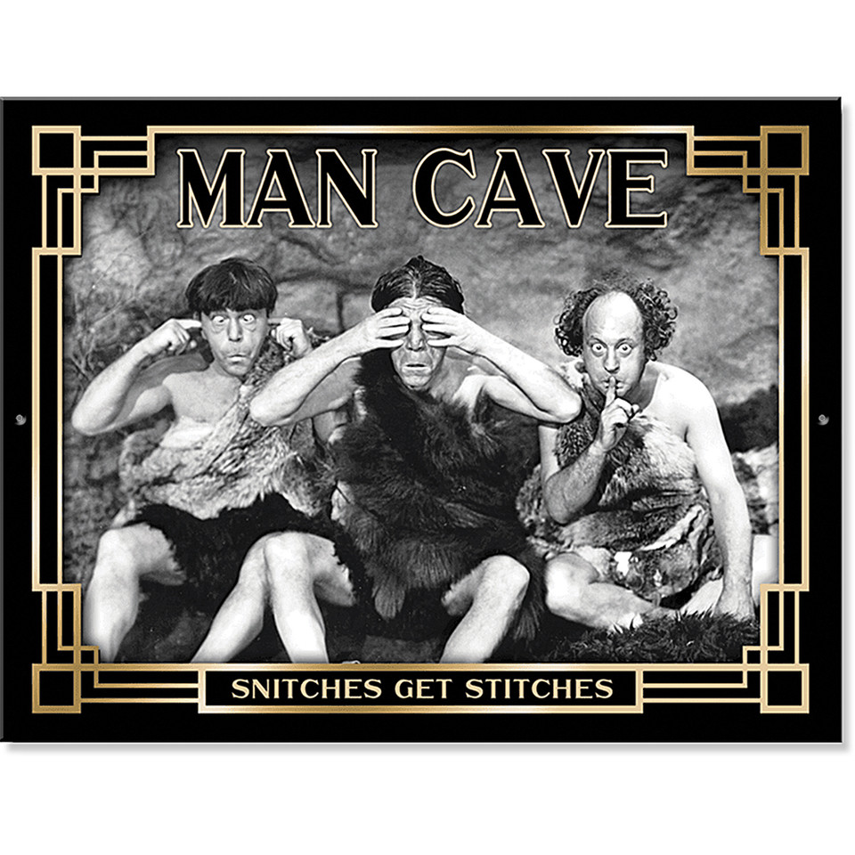 Stooges Man Cave Metal Sign Desperate Enterprises (7233) Main Image